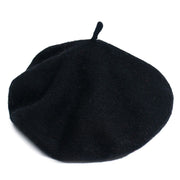 BLACK Wool Beret - Woman Fall/Winter Berets Painter Fashion Style Hat