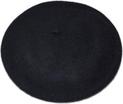 BLACK Wool Beret - Woman Fall/Winter Berets Painter Fashion Style Hat