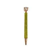 Yellow Blinged Diamond Topped Writing Pen Suprema Rose