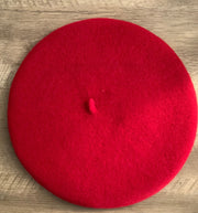 Red Woman Fall/Winter Berets Painter Fashion Style Hat Suprema Rose