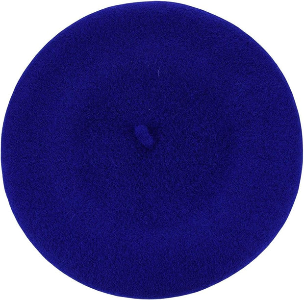Royal Blue Woman Fall/Winter Berets Painter Fashion Style Hat Suprema Rose