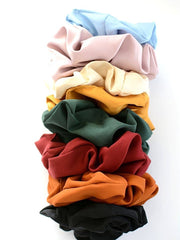 Two and Crew - Soft oversize JUMBO Scrunchies - solid colors Two and Crew